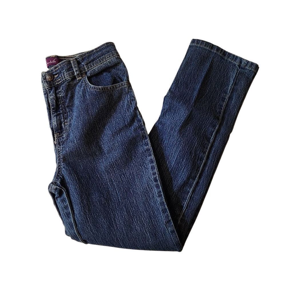 Gloria Vanderbilt Blue Straight Leg Jeans Classic Style